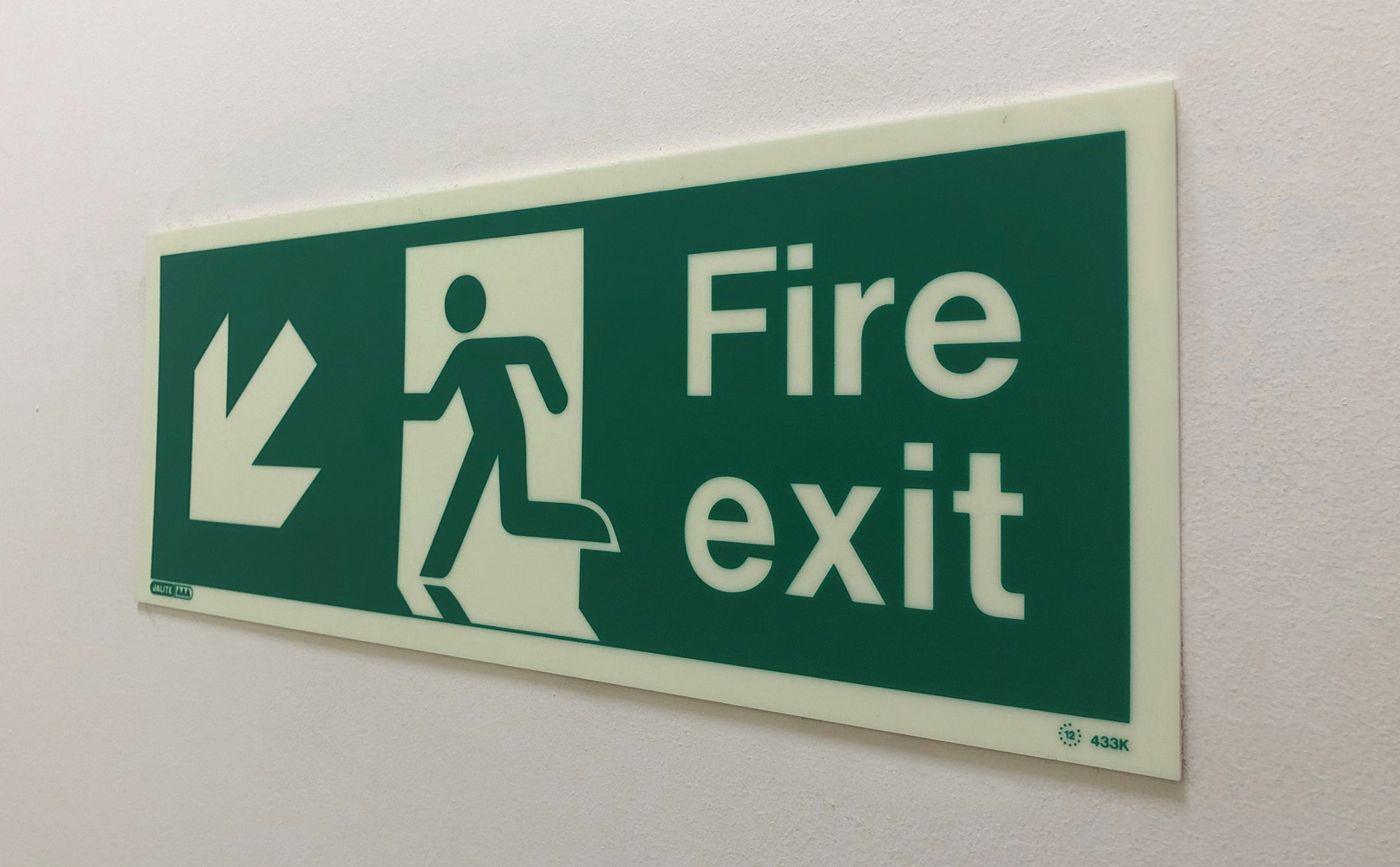 fire exit sign