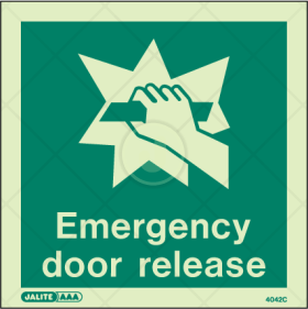 Emergency door release, open door mechanism