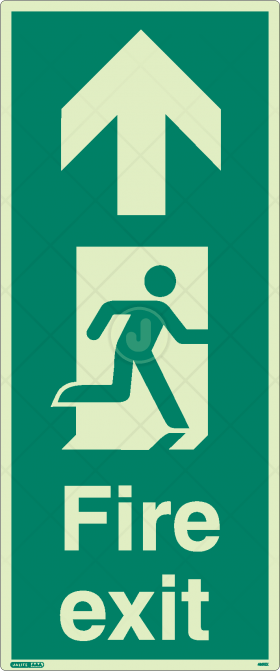 Fire Exit floor mounted sign