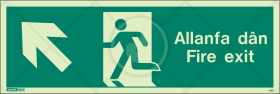 Allanfa dân - Fire Exit arrow up left