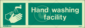 Hand washing facility, wash hands