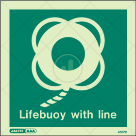 Lifebuoy with line