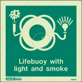 Lifebuoy with Light and Smoke