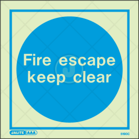 Fire Escape Keep Clear