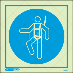 Wear safety harness - Personal Protection Equipment