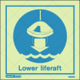 Survival craft instructions, rescue boat instructions, lower liferaft