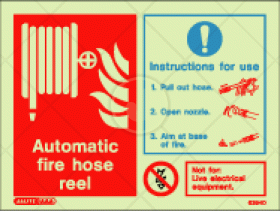 Automatic fire hose reel