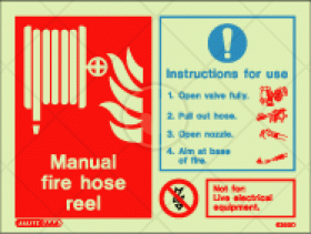 Manual fire hose reel instructions