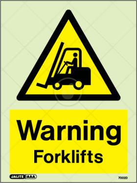 Warning Fork Lift trucks, Warning vehicles