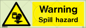 Warning Spill hazard