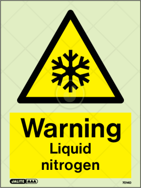 Warning - Liquid nitrogen sign