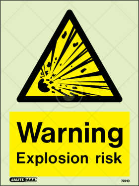 Warning Explosion Risk