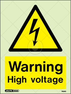 Warning High Voltage