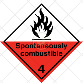 Spontaneously combustible