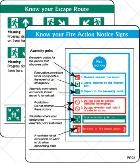 Know your fire action notice signs