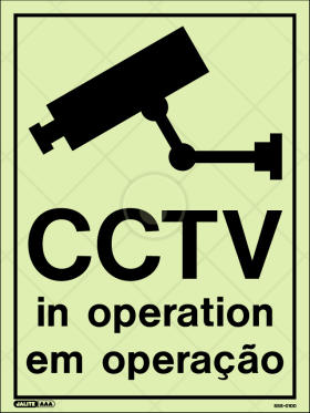 CCTV in operation - CFTV em operaçao