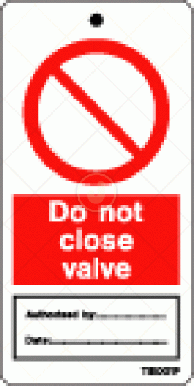 Do not close valve