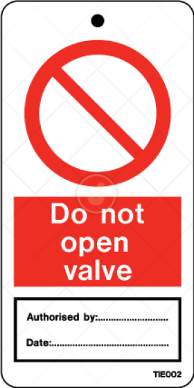 Do not open valve