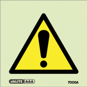 Warning safety sign