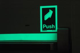 Photoluminescent Door Markings