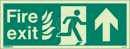 HTM 65 Fire exit arrow up | Jalite Group